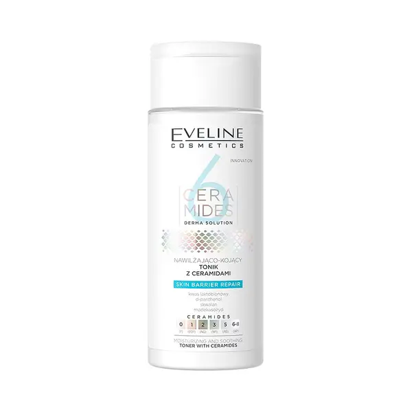 Toner pentru fata calmant si hidratant cu 6 ceramide, 150ml, Eveline Cosmetics