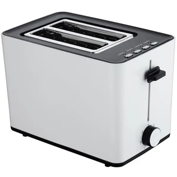 TOO Prajitor de paine, TOO, 2 felii, 850W, 7 nivele de prajire, Alb