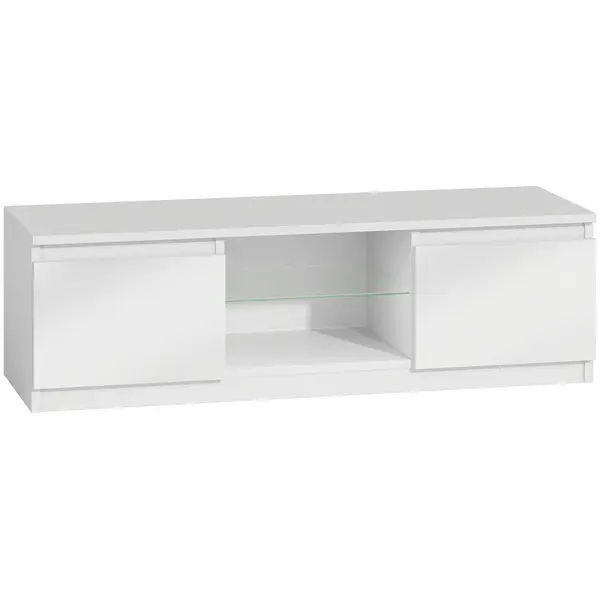 TOP E SHOP Comoda TV pentru living, TOP E SHOP RTV140, Alb lucios