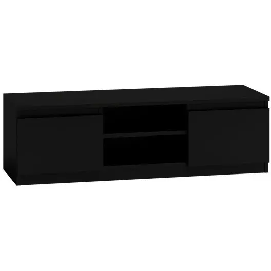 TOP E SHOP Comoda TV Top E Shop, 40x120x36 cm, 2 rafturi, PAL, Negru