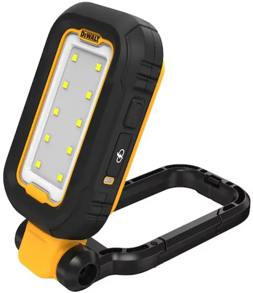Top pentru brad de Crăciun Eurolamp - 28 cm, lampă LED fără fir DeWALT - DCL182, 3.6 V, 1000 lm, cu cablu USB-C roșu