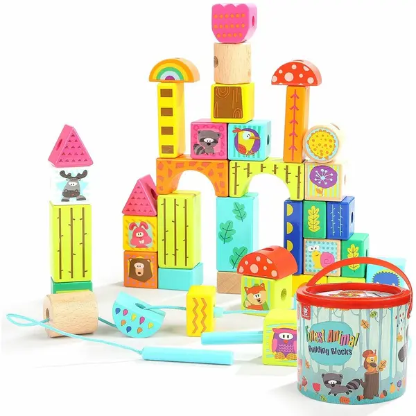 Topbright Set de constructie - Animalute din padure