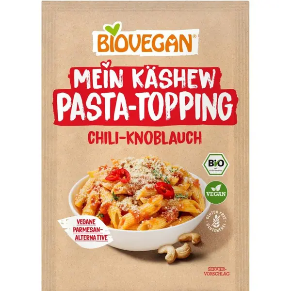 Toping vegan din caju cu chili si usturoi pentru paste, eco - 50 g