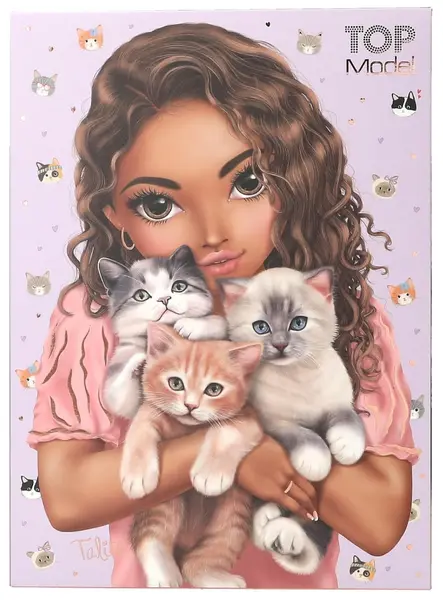 Topmodel Letter Set Cat Love Soft Purple