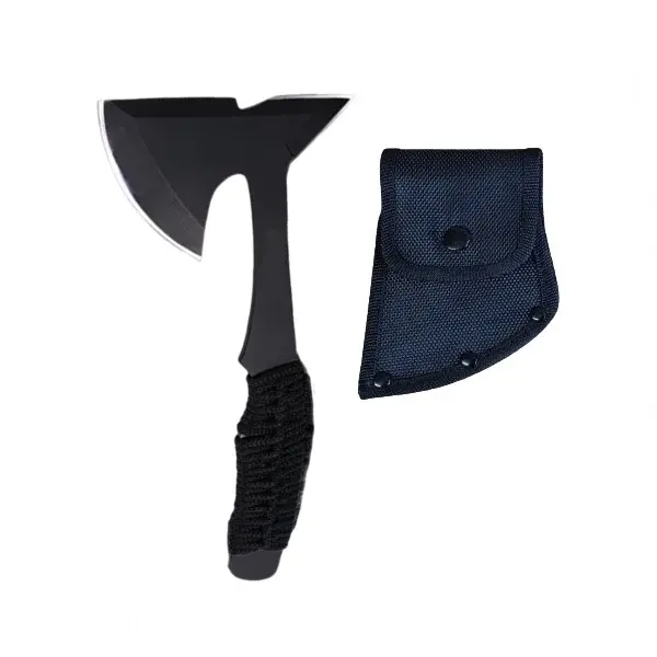 Topor DEPOX , Black Paracord, 22.5 cm, husa inclusa