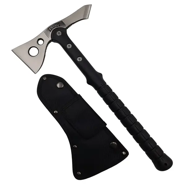 Topor DEPOX , Tactical Saviour, otel inoxidabil, argintiu, 38 cm, teaca inclusa