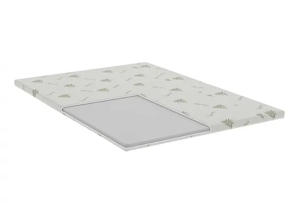 Topper Aloe Vera, cu husa detasabila si lavabila 160 x 200 x 4 cm fermitate medie