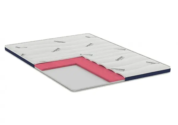 Topper cu memorie Somnomed Antiacaria pentru alergici, cu husa detasabila si lavabila 140 x 200 x 7 cm