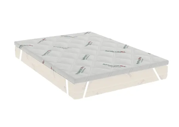 Topper HypoallergenicMed Antibacteria, 140x200x7, cu elastic, husa detasabila, lavabila si certificata Ultra-Fresh Antibacterial™