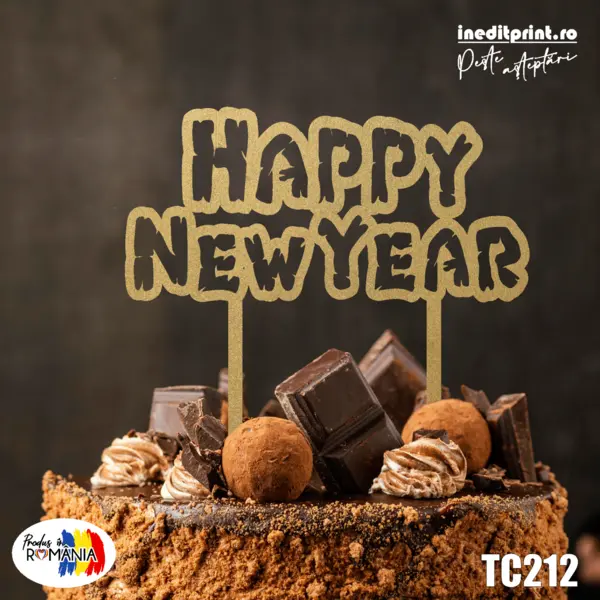 Topper Tort TC212(SET 10) Lemn natur, 20x20cm