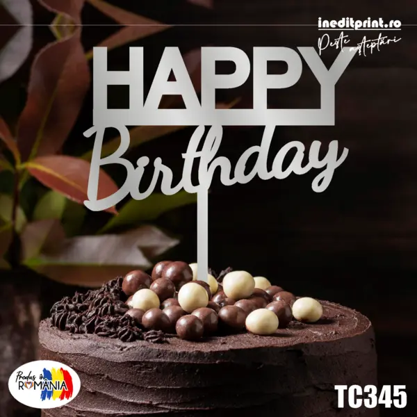 Topper tort TC345 Lemn natur, 20x20cm