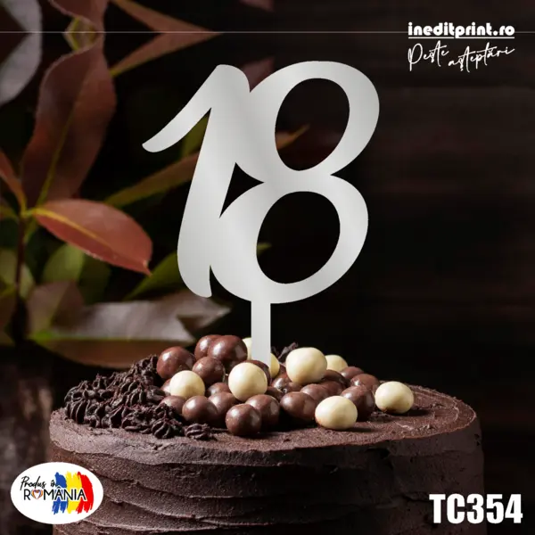 Topper tort TC354 Lemn natur, 20x20cm