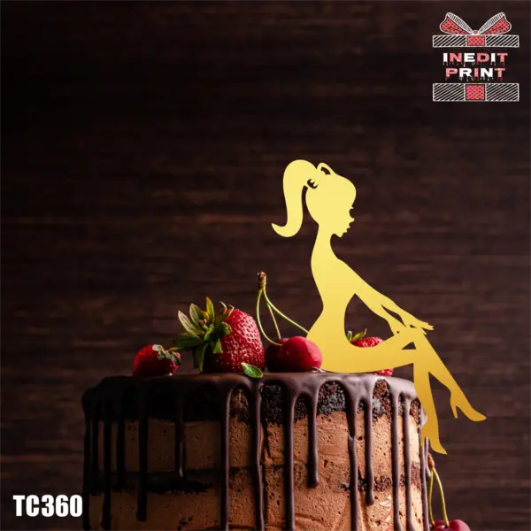 Topper Tort TC360 Lemn natur, 10x10cm