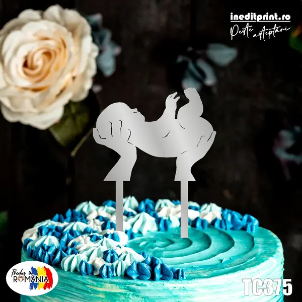 Topper tort TC375 Lemn natur, 13x13cm