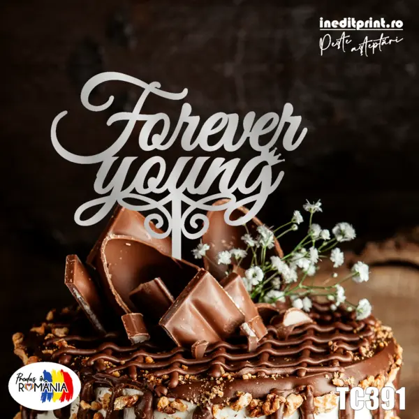 Topper tort TC391 Lemn natur, 20x20cm
