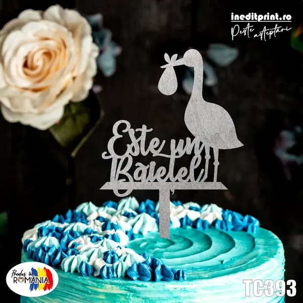 Topper tort TC393 Lemn natur, 13x13cm