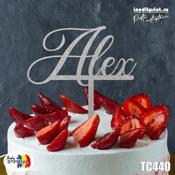 Topper tort TC440 Lemn natur, 16x16cm