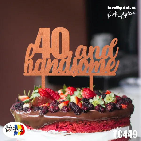 Topper tort TC449 Lemn natur, 20x20cm