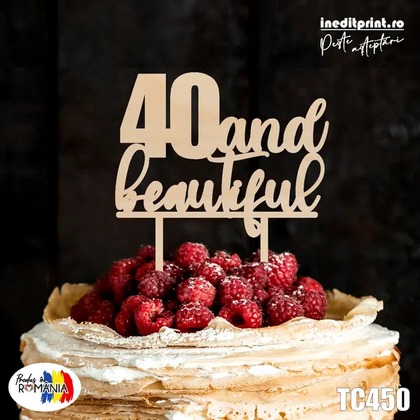 Topper tort TC450 Lemn natur, 10x10cm