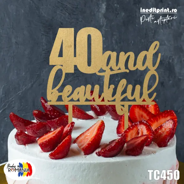 Topper tort TC450 Lemn natur, 16x16cm