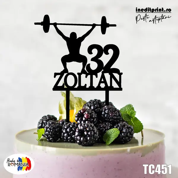 Topper tort TC451 Lemn natur, 13x13cm