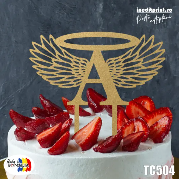 Topper tort TC504 Lemn natur, 10x10cm