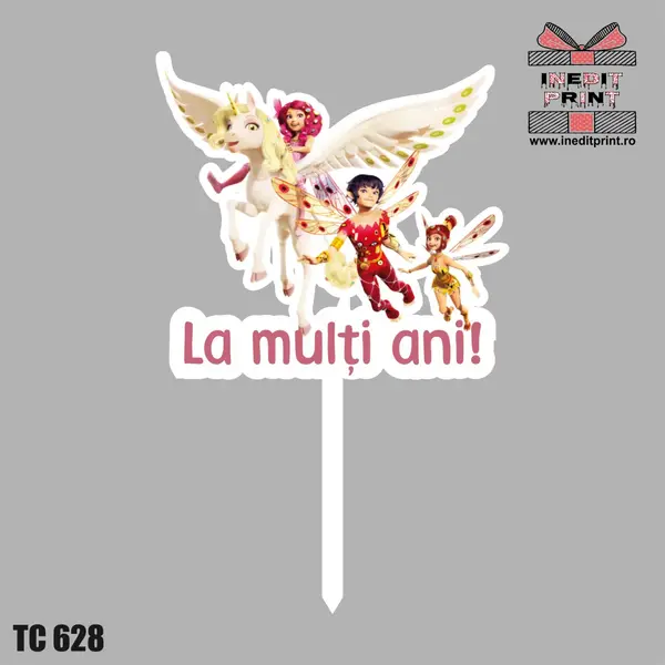 Topper Tort UV Linda Lima La multi ani TC628 10x10cm, Plexiglass alb