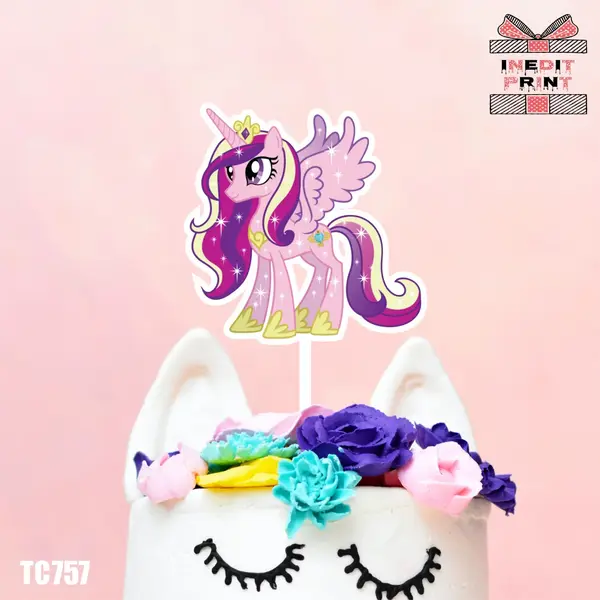 Topper Tort UV My Little Pony TC757 13x13cm, MDF