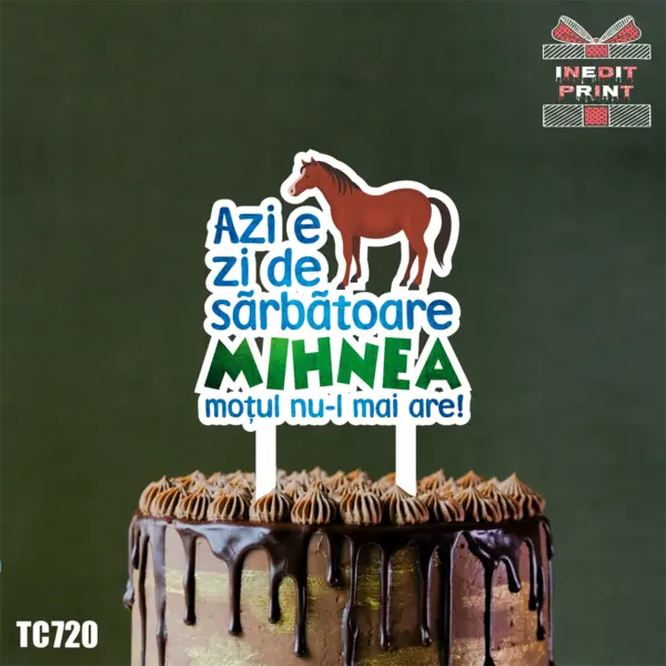 Topper tort UV Personalizat TC720 10x10cm, MDF