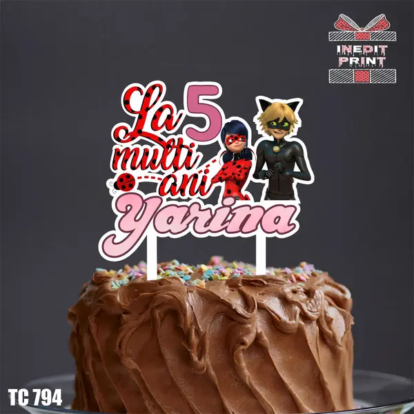 Topper Tort UV Personalizat TC794 -10x10-MDF 10x10cm, MDF