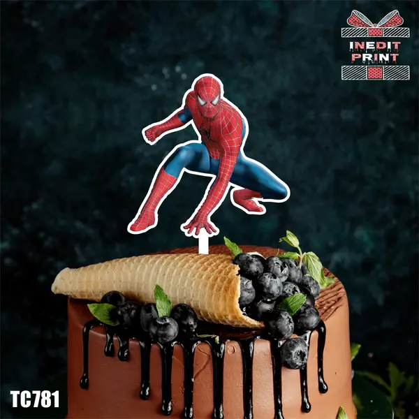 Topper Tort UV Spiderman TC781 13x13cm, MDF
