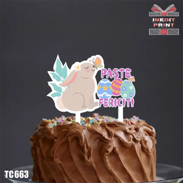 Topper tort UV TC663 12x10cm, MDF