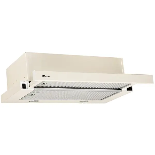 Tornado Hota Telescopica Incorporabila Tornado Storm 700 (60), 1 motor, latime 60 cm, 3 viteze, absorbtie 700 m3/ora, Bej