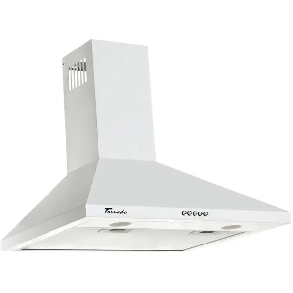 Tornado Hota tip Cupola Tornado Kent 750 (50) LED, 1 motor Turbo, latime 50 cm, 3 viteze, absorbtie 750 m3/ora, filtru anti-grasimi aluminiu 5 straturi, Alb