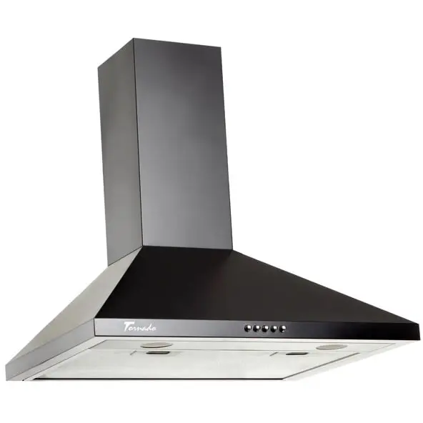 Tornado Hota tip Cupola Tornado Kent 750 (50) LED, 1 motor Turbo, latime 50 cm, 3 viteze, absorbtie 750 m3/ora, Negru