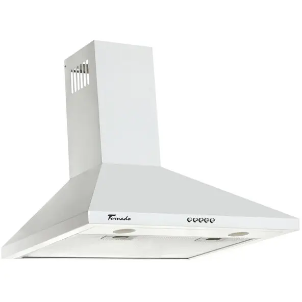 Tornado Hota tip Cupola Tornado Kent 750 (60) LED, 1 motor Turbo, latime 60 cm, 3 viteze, absorbtie 750 m3/ora, filtru anti-grasimi aluminiu 5 straturi, Alb