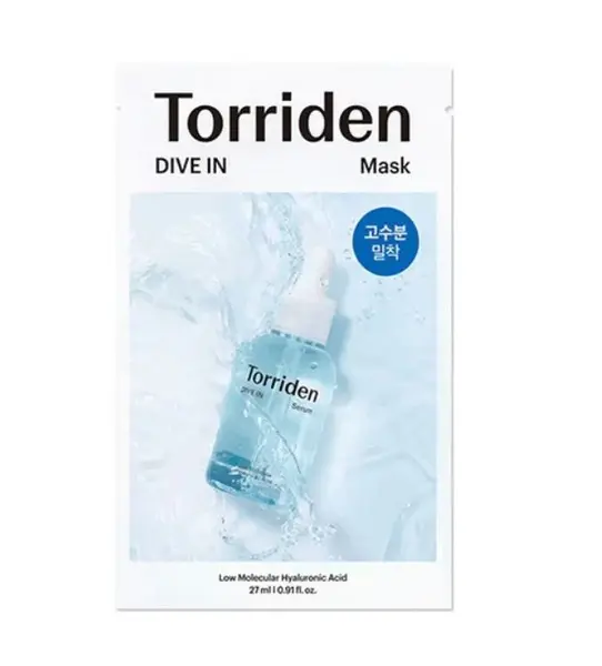 Torriden – Dive-in Low Molecular Hyaluronic Acid Mask, 1 sheet