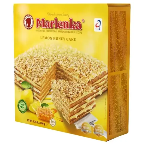 Tort Marlenka cu Miere si Lamaie, Honey Cake, 800 g