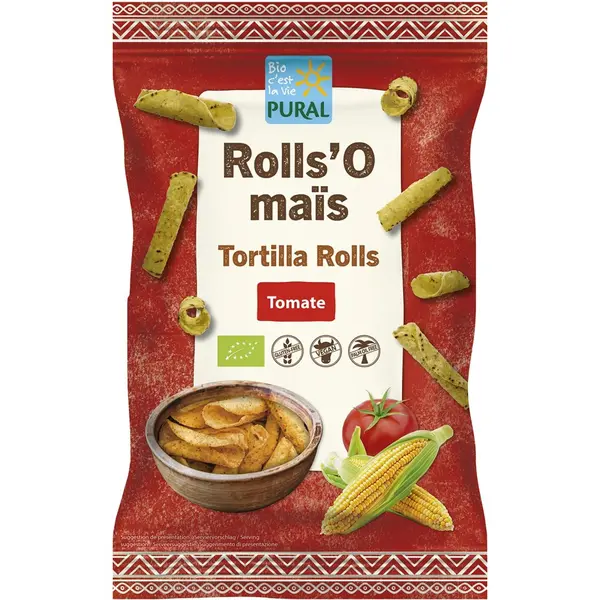 Tortilla rolls cu rosii fara gluten, eco - 125 g