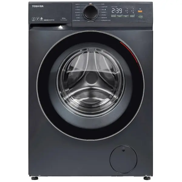 Toshiba Masina de spalat T21 Toshiba TW-T21BU90UWBK(MG), 8kg, 1400RPM, clasa A, Functie AROMA+, Functie Abur, Tehnologie UFB, Wi-Fi, motor inverter, Morandi Gray