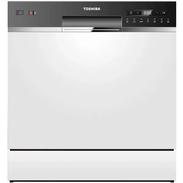 Toshiba Masina spalat vase independenta Toshiba DW-08T2EE(W), 55 cm, alb