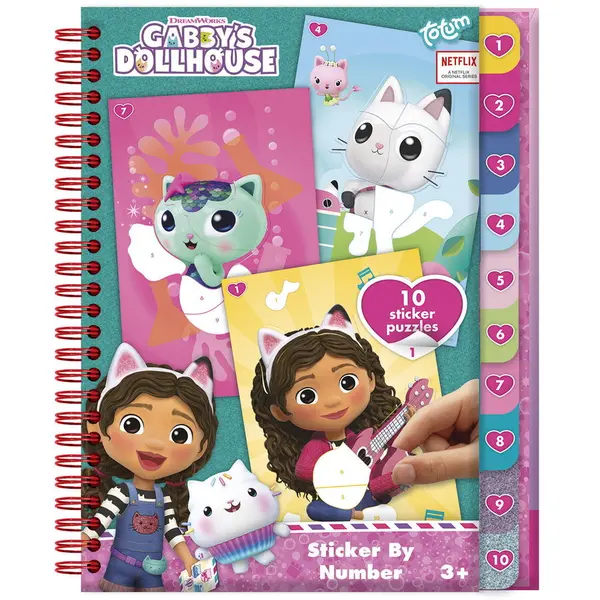 Totum Carticica cu activitati si abtibilduri - Gabby's Dollhouse