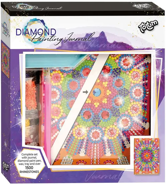 Totum Creative Set - Caiet caleidoscop cu diamante