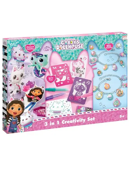 Totum Gabby's Dollhouse 3 In 1 Creative Set (tt420366)