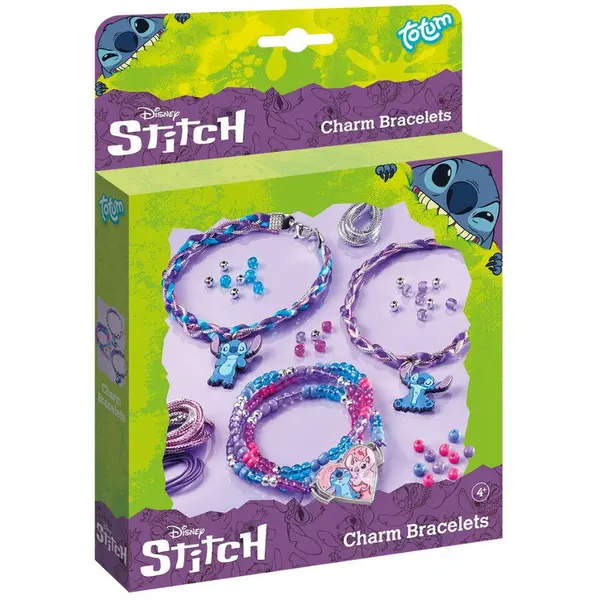 Totum Set bratari cu pandantive Totum - Stitch, 4 ani+