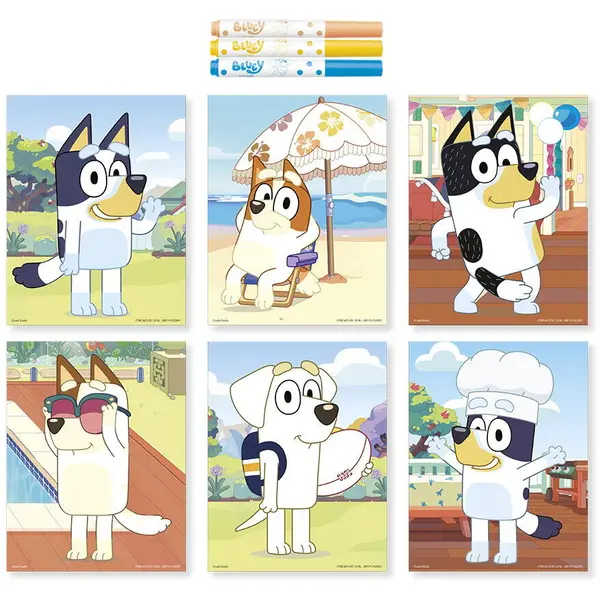 Totum Set creativ - Arta cu puncte - Bluey