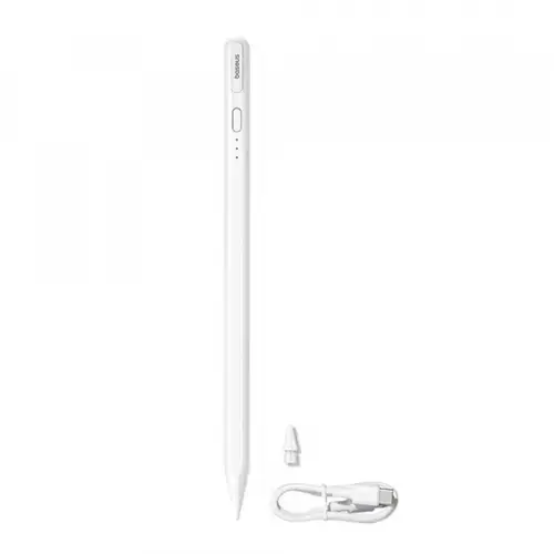 Touch Pen Baseus Smooth Writing 3 Series pentru Apple iPad, Versiune Activ, P80080805213-00 (Alb)