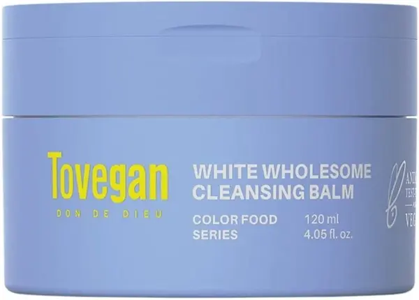 Tovegan Color Food Balsam facial de curățare White Wholesome, 120 ml