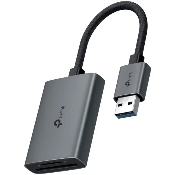 TP-LINK Adaptor Hub TP-Link UA430, USB 3.2 Gen 1 (3.1 Gen 1) Type-C, cititor de carduri, Gri