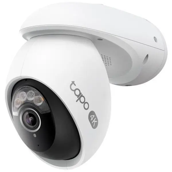 TP-LINK Camera de supraveghere Wireless TP-Link Tapo C560WS cu Pan/Tilt 360 grade, 8MP, 4K, 3840x2160, Recunoastere Faciala,Stalight Color Night Vision, Detectare Smart AI, Two-Way Audio, ONVIF, Alb-Negru